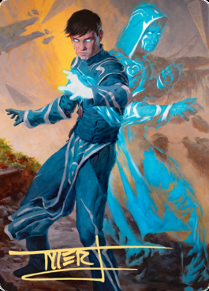 Jace, Mirror Mage 1 Art Card (Gold-Stamped Signature) [Zendikar Rising Art Series] - The Mythic Store | 24h Order Processing