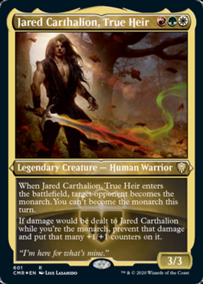 Jared Carthalion, True Heir (Etched) [Commander Legends] - The Mythic Store | 24h Order Processing