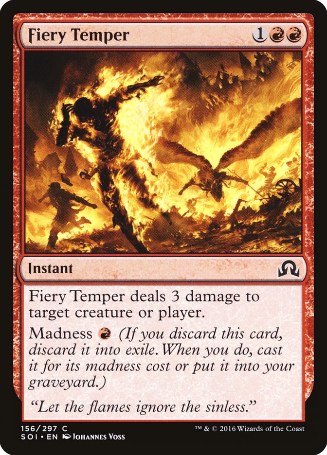 Fiery Temper [Shadows over Innistrad] - The Mythic Store | 24h Order Processing