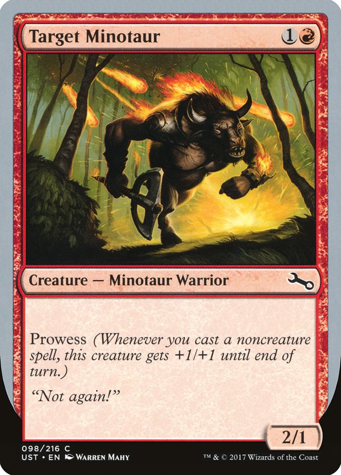 Target Minotaur (Fire Art) [Unstable] - The Mythic Store | 24h Order Processing