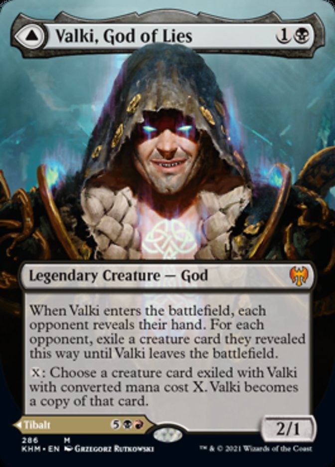 Valki, God of Lies // Tibalt, Cosmic Impostor (Borderless) [Kaldheim] - The Mythic Store | 24h Order Processing