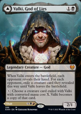Valki, God of Lies // Tibalt, Cosmic Impostor (Borderless) [Kaldheim] - The Mythic Store | 24h Order Processing