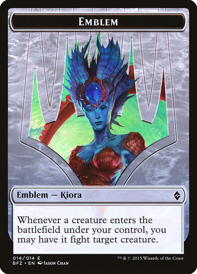 Kiora, Master of the Depths Emblem [Battle for Zendikar Tokens] - The Mythic Store | 24h Order Processing