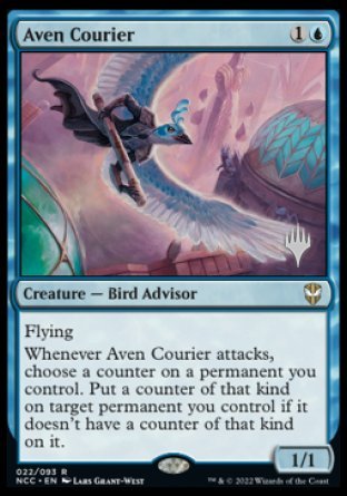 Aven Courier (Promo Pack) [Streets of New Capenna Commander Promos] - The Mythic Store | 24h Order Processing