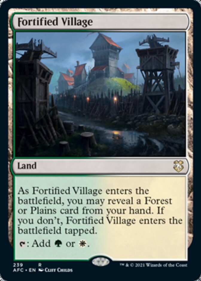 Fortified Village [Dungeons & Dragons: Adventures in the Forgotten Realms Commander] - The Mythic Store | 24h Order Processing