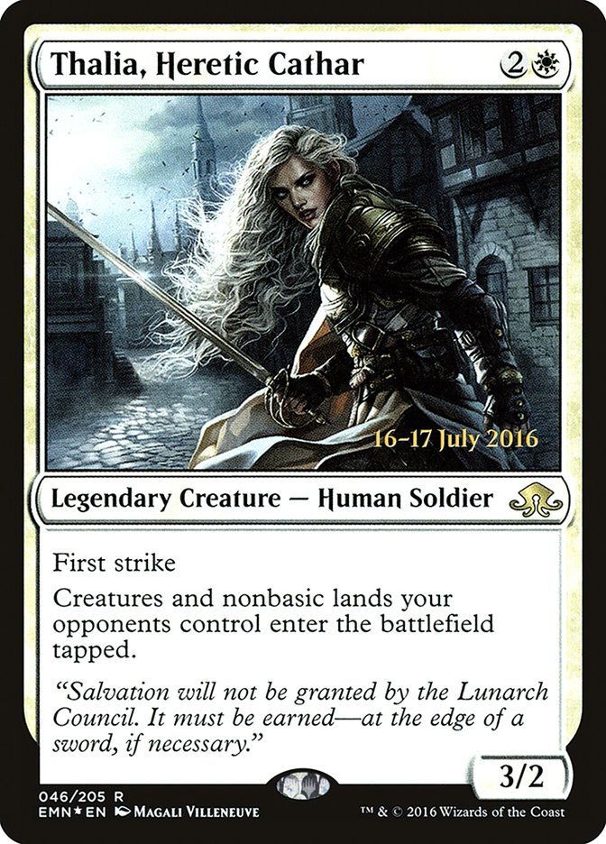 Thalia, Heretic Cathar [Eldritch Moon Prerelease Promos] - The Mythic Store | 24h Order Processing