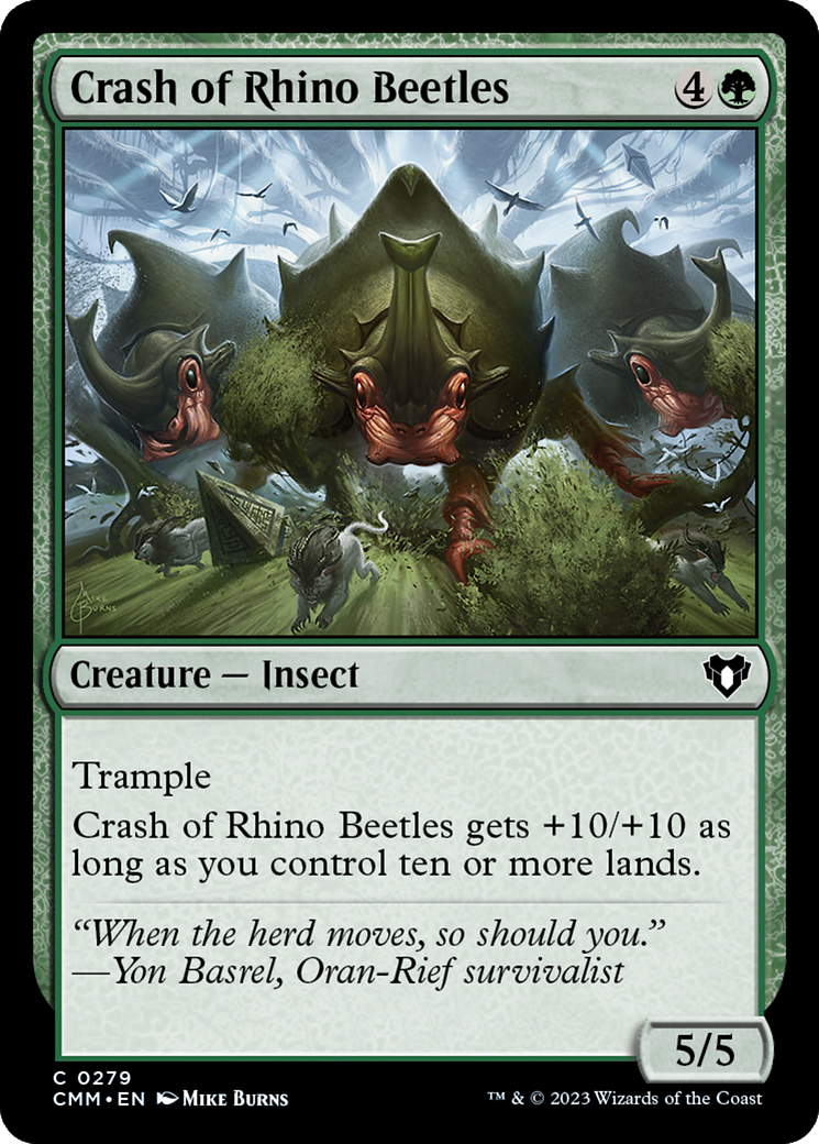 Crash of Rhino Beetles [Commander Masters] - The Mythic Store | 24h Order Processing
