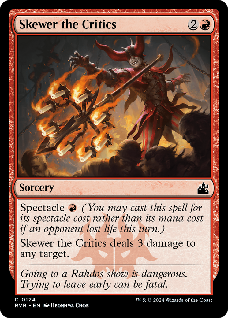 Skewer the Critics [Ravnica Remastered] - The Mythic Store | 24h Order Processing