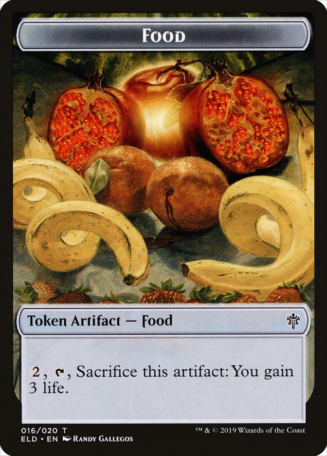 Dwarf // Food (16) Double-Sided Token [Throne of Eldraine Tokens] - The Mythic Store | 24h Order Processing