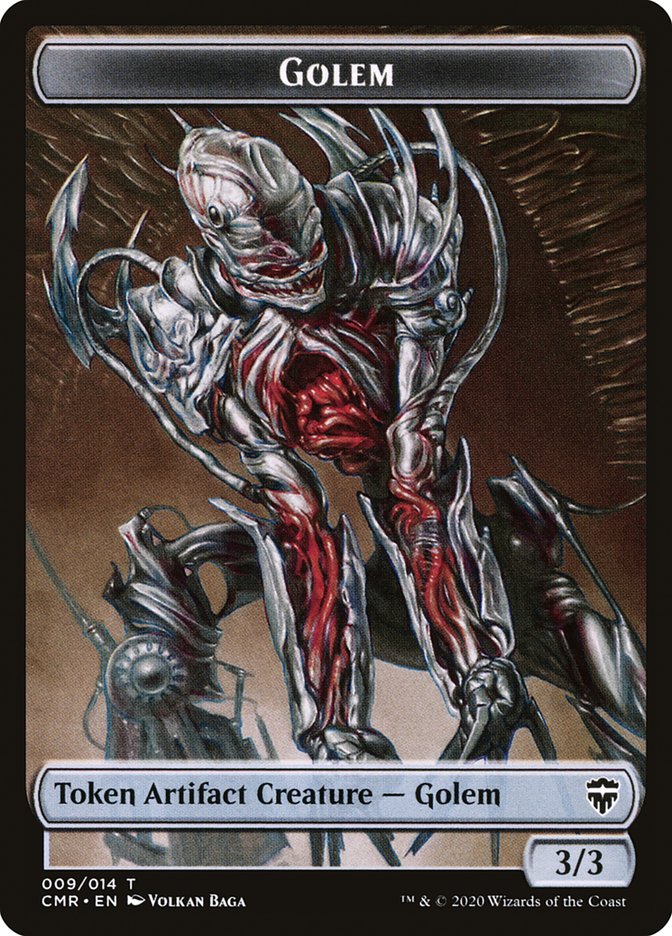 Dragon // Golem Double-Sided Token [Commander Legends Tokens] - The Mythic Store | 24h Order Processing