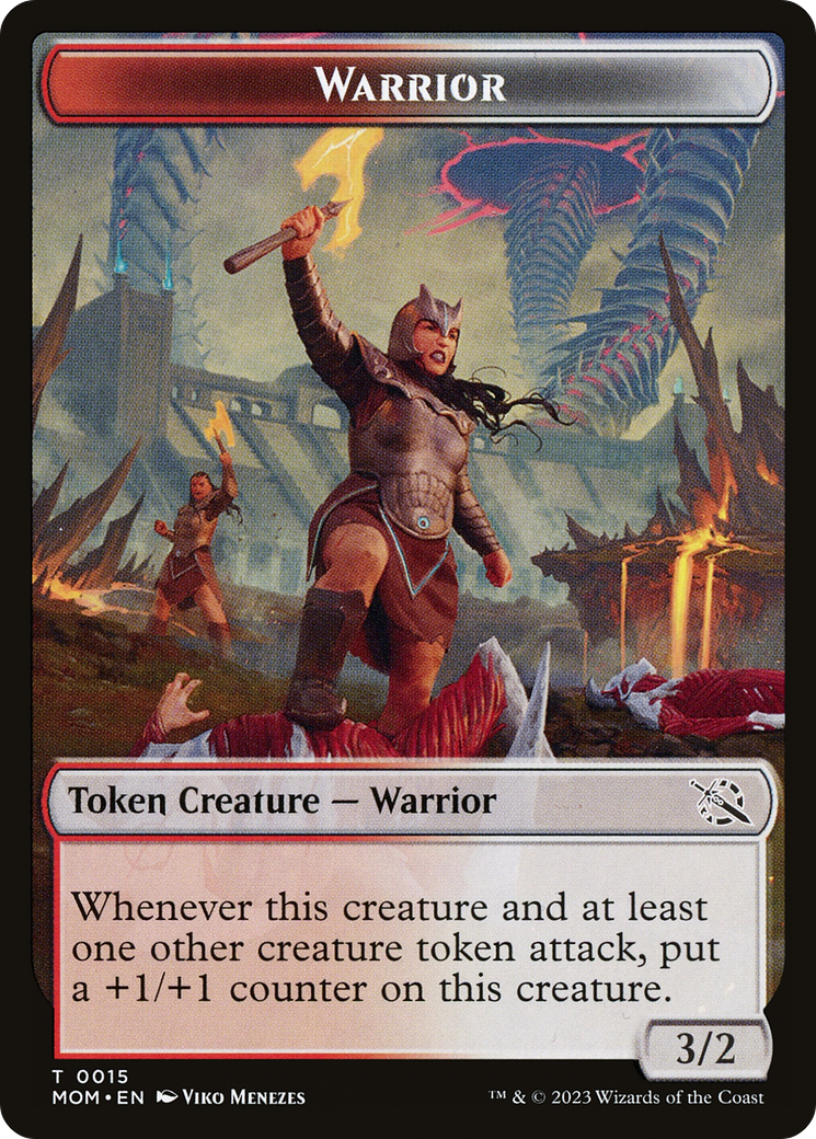 Warrior // Wrenn and Realmbreaker Emblem Double-Sided Token [March of the Machine Tokens] - The Mythic Store | 24h Order Processing