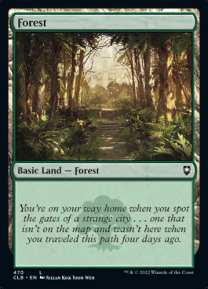 Forest (470) [Commander Legends: Battle for Baldur's Gate] - The Mythic Store | 24h Order Processing