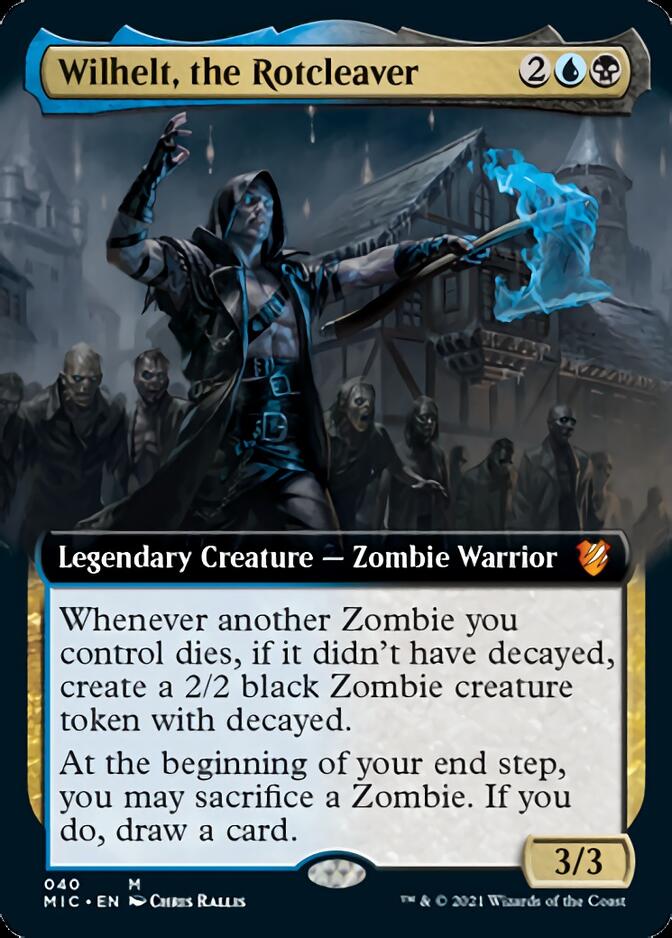 Wilhelt, the Rotcleaver (Extended Art) [Innistrad: Midnight Hunt Commander] - The Mythic Store | 24h Order Processing