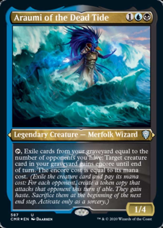 Araumi of the Dead Tide (Etched) [Commander Legends] - The Mythic Store | 24h Order Processing