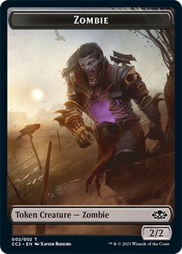 Snake // Zombie Double-Sided Token [Commander Collection: Black Tokens] - The Mythic Store | 24h Order Processing