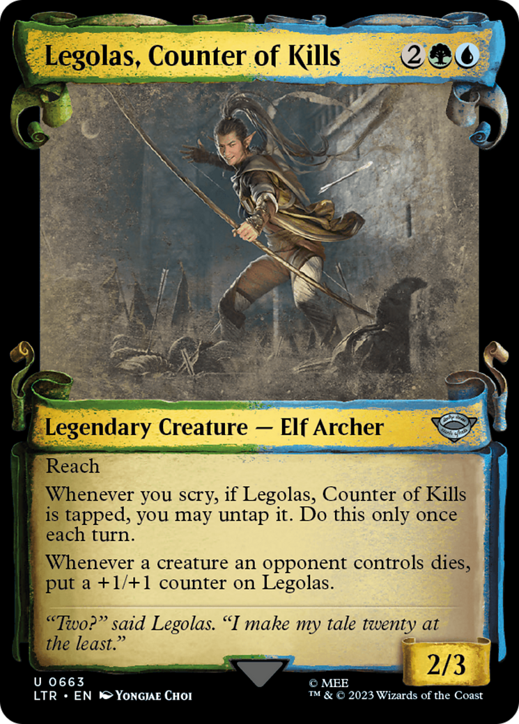 Legolas, Counter of Kills [The Lord of the Rings: Tales of Middle-Earth Showcase Scrolls] - The Mythic Store | 24h Order Processing