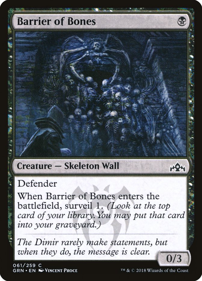 Barrier of Bones [Guilds of Ravnica] - The Mythic Store | 24h Order Processing