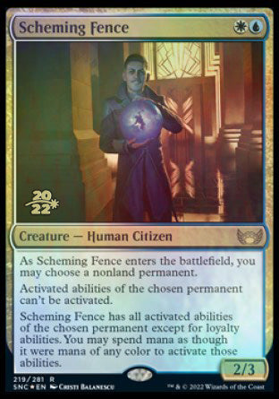 Scheming Fence [Streets of New Capenna Prerelease Promos] - The Mythic Store | 24h Order Processing