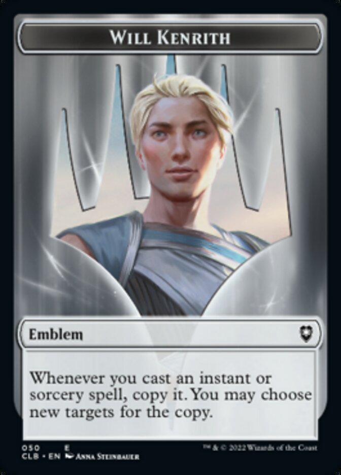 Will Kenrith Emblem // Copy Double-Sided Token [Commander Legends: Battle for Baldur's Gate Tokens] - The Mythic Store | 24h Order Processing