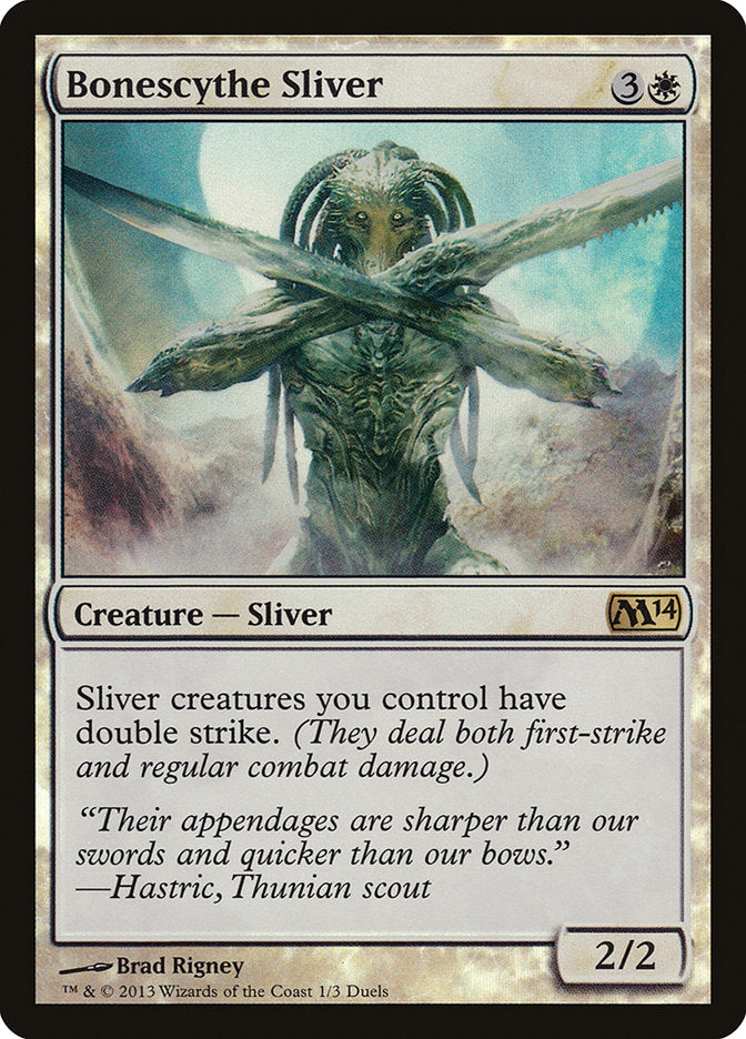 Bonescythe Sliver (Duels of the Planeswalkers Promos) [Duels of the Planeswalkers Promos 2013] - The Mythic Store | 24h Order Processing