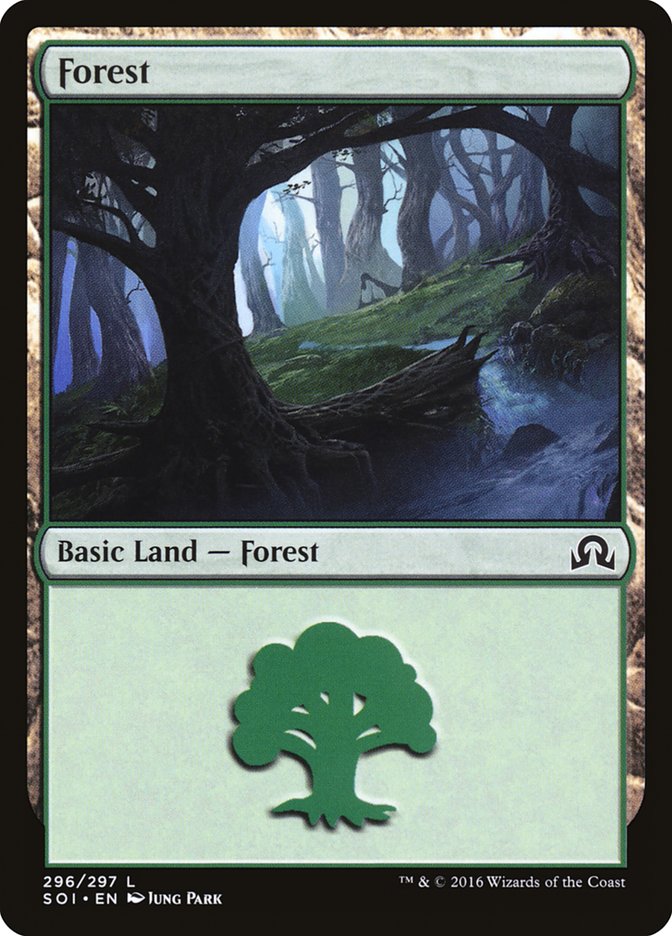 Forest (296) [Shadows over Innistrad] - The Mythic Store | 24h Order Processing