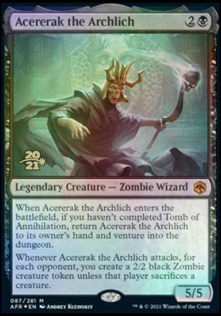 Acererak the Archlich [Dungeons & Dragons: Adventures in the Forgotten Realms Prerelease Promos] - The Mythic Store | 24h Order Processing