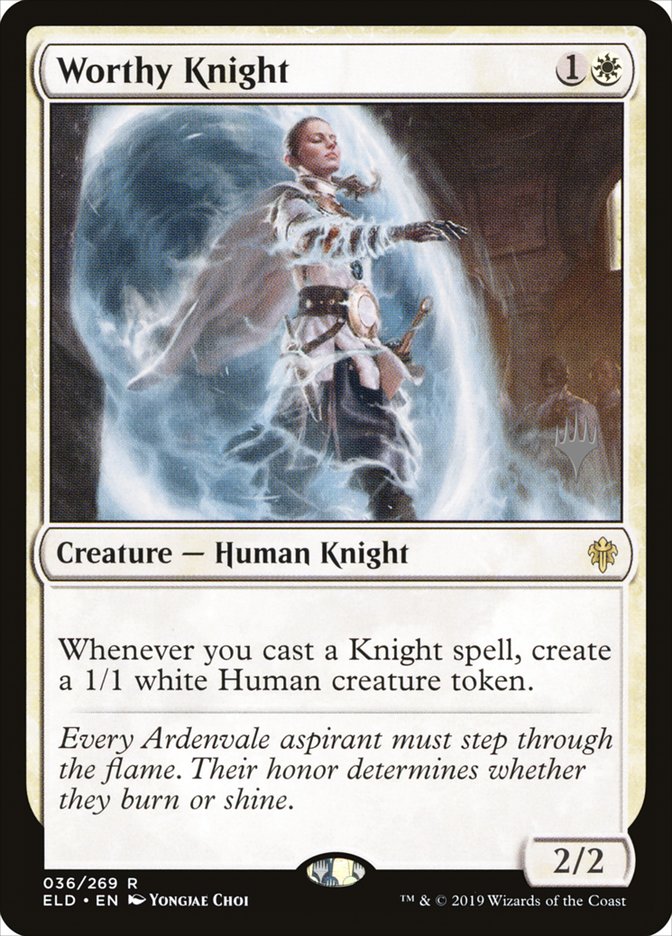 Worthy Knight (Promo Pack) [Throne of Eldraine Promos] - The Mythic Store | 24h Order Processing