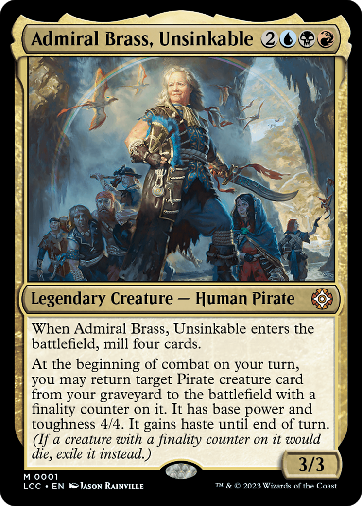 Admiral Brass, Unsinkable (Display Commander) [The Lost Caverns of Ixalan Commander] - The Mythic Store | 24h Order Processing