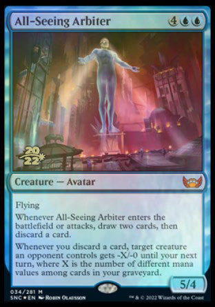 All-Seeing Arbiter [Streets of New Capenna Prerelease Promos] - The Mythic Store | 24h Order Processing