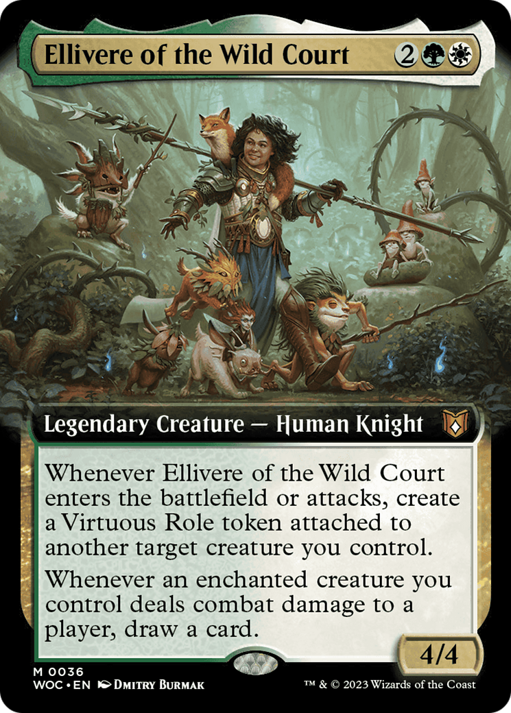 Ellivere of the Wild Court (Extended Art) [Wilds of Eldraine Commander] - The Mythic Store | 24h Order Processing