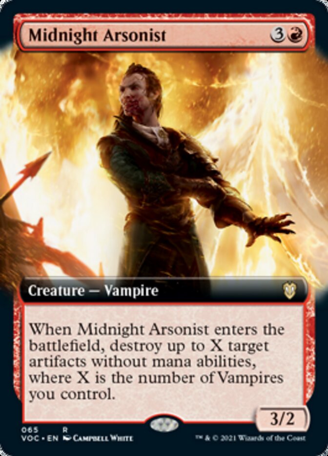 Midnight Arsonist (Extended Art) [Innistrad: Crimson Vow Commander] - The Mythic Store | 24h Order Processing