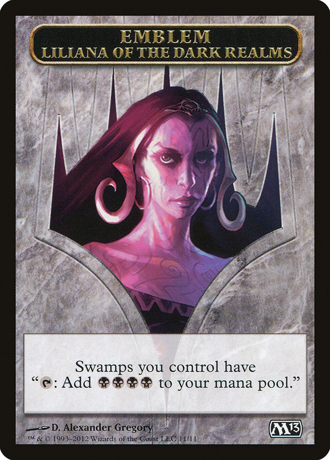 Liliana of the Dark Realms Emblem [Magic 2013 Tokens] - The Mythic Store | 24h Order Processing