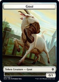 Goat // Food (18) Double-Sided Token [Throne of Eldraine Tokens] - The Mythic Store | 24h Order Processing
