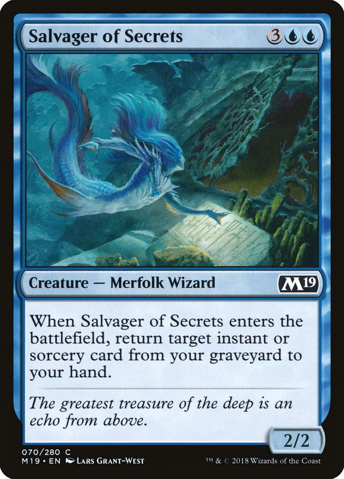 Salvager of Secrets [Core Set 2019] - The Mythic Store | 24h Order Processing