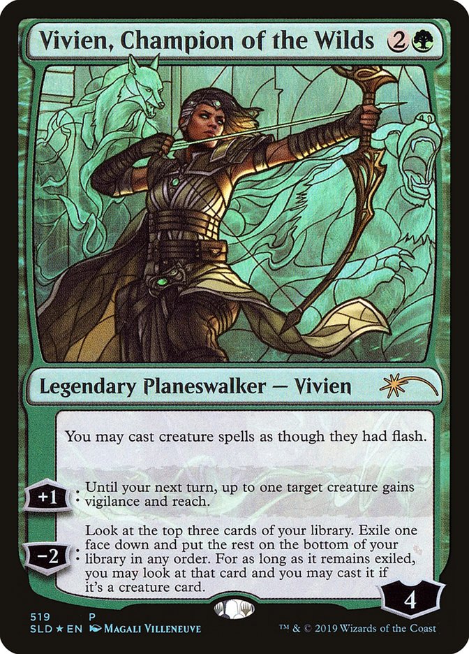 Vivien, Champion of the Wilds (Stained Glass) [Secret Lair Drop Promos] - The Mythic Store | 24h Order Processing