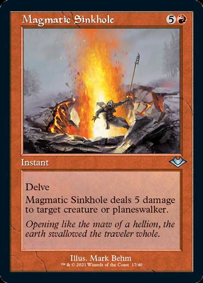 Magmatic Sinkhole (Retro Foil Etched) [Modern Horizons 2] - The Mythic Store | 24h Order Processing