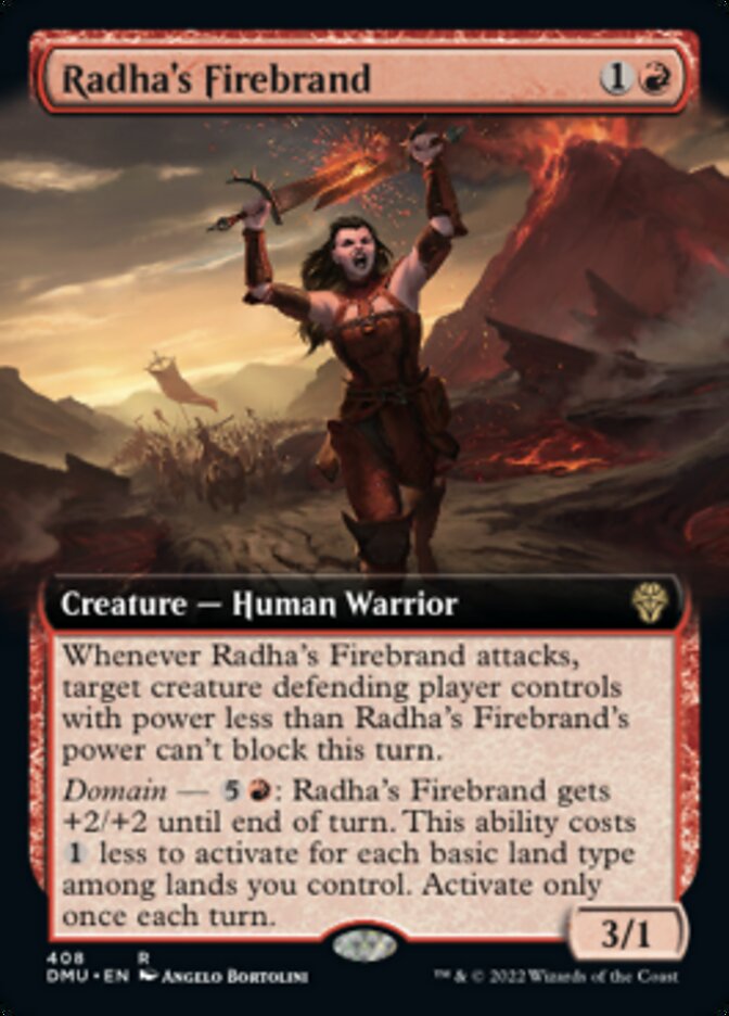 Radha's Firebrand (Extended Art) [Dominaria United] - The Mythic Store | 24h Order Processing