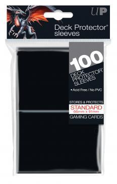 100ct Black Standard Deck Protectors - The Mythic Store | 24h Order Processing