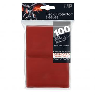 100ct Red Standard Deck Protectors - The Mythic Store | 24h Order Processing
