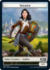 Soldier // Treasure Double-Sided Token [Core Set 2021 Tokens] - The Mythic Store | 24h Order Processing