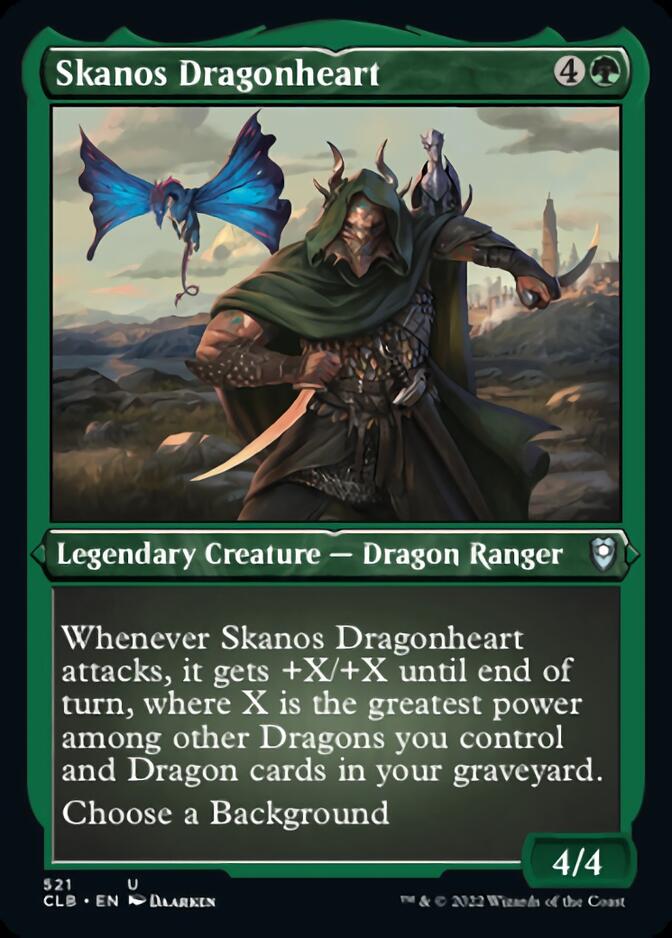 Skanos Dragonheart (Foil Etched) [Commander Legends: Battle for Baldur's Gate] - The Mythic Store | 24h Order Processing