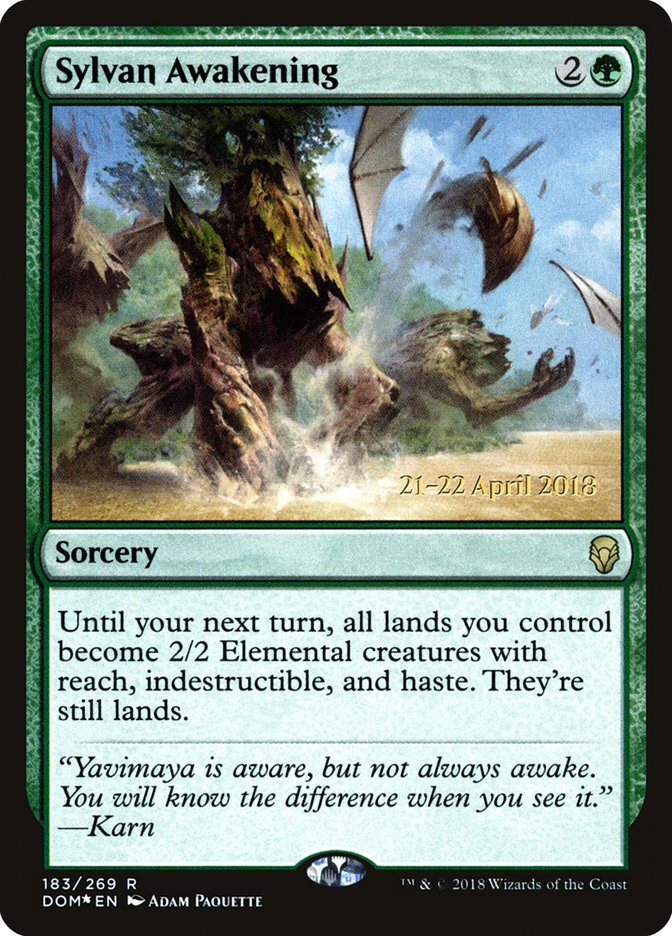 Sylvan Awakening [Dominaria Prerelease Promos] - The Mythic Store | 24h Order Processing