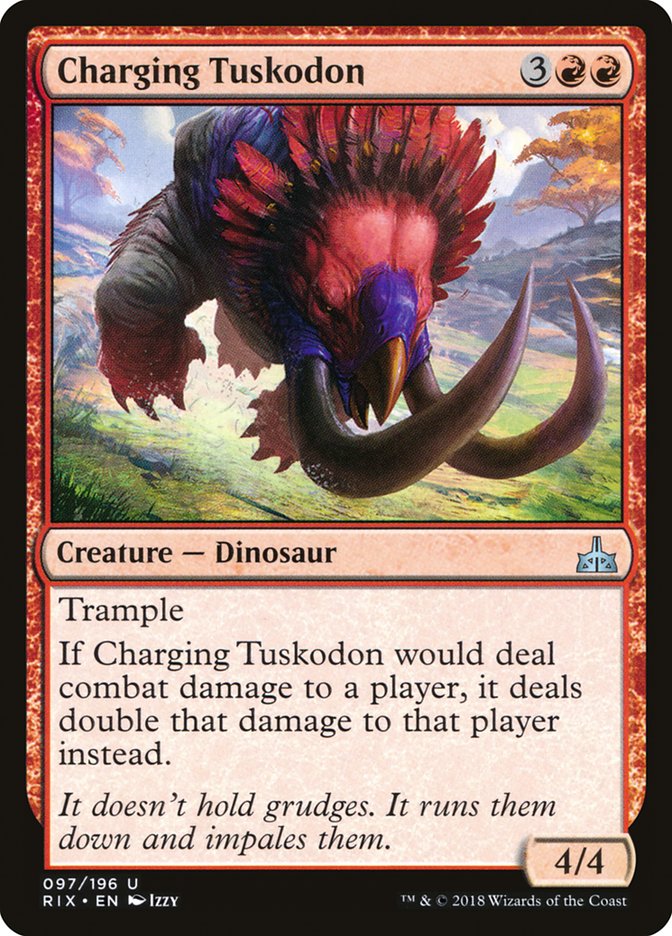 Charging Tuskodon [Rivals of Ixalan] - The Mythic Store | 24h Order Processing