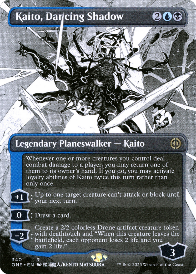 Kaito, Dancing Shadow (Borderless Manga) [Phyrexia: All Will Be One] - The Mythic Store | 24h Order Processing