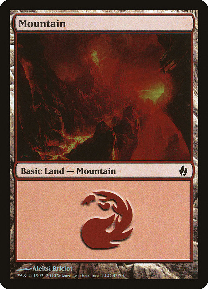 Mountain (33) [Premium Deck Series: Fire and Lightning] - The Mythic Store | 24h Order Processing