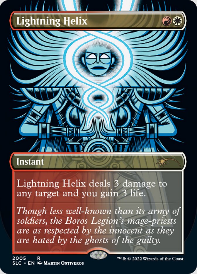 Lightning Helix (Borderless) [Secret Lair 30th Anniversary Countdown Kit] - The Mythic Store | 24h Order Processing