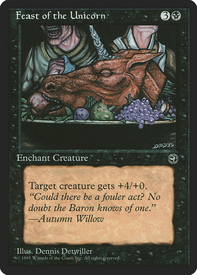 Feast of the Unicorn (Autumn Willow Flavor Text) [Homelands] - The Mythic Store | 24h Order Processing
