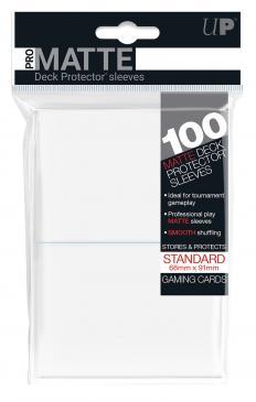 100ct Pro-Matte White Standard Deck Protectors - The Mythic Store | 24h Order Processing