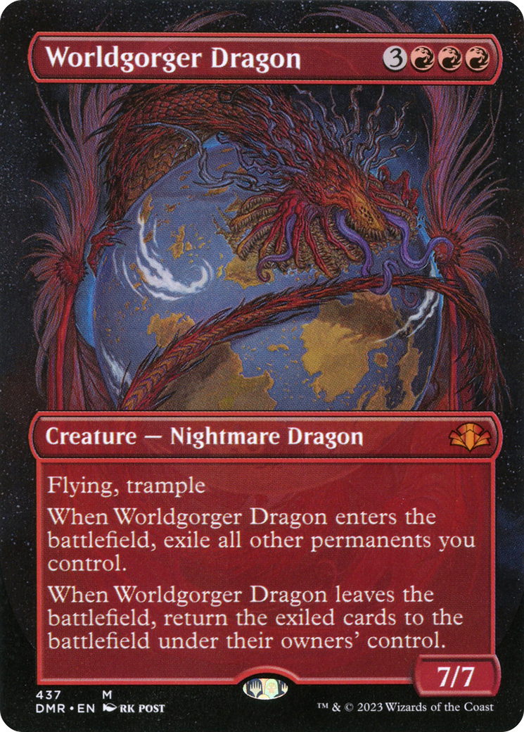 Worldgorger Dragon (Borderless Alternate Art) [Dominaria Remastered] - The Mythic Store | 24h Order Processing