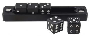 D6 - 5 Dice Set Gravity Dice Black - The Mythic Store | 24h Order Processing